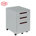 Customized hospital beside KD mobile 3 drawer pedestal cabinet dest drawer cabinet